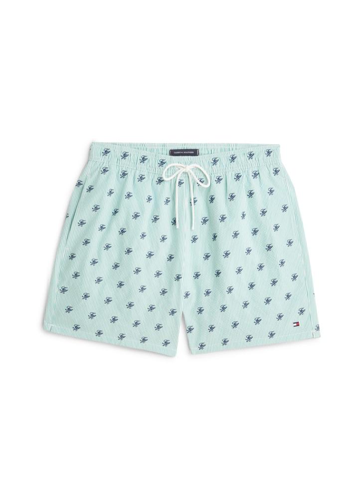 TOMMY HILFIGER Ithaca Embroidery Mid Length Swim Shorts - Image 5